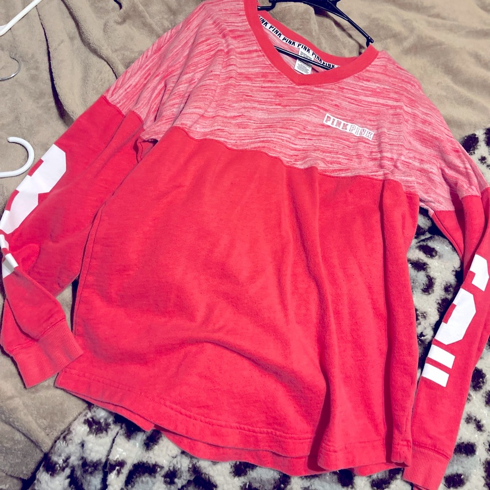Pink sweat shirt